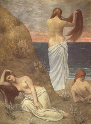 Pierre Puvis de Chavannes Young Girls at the Seaside (mk19) oil painting image
